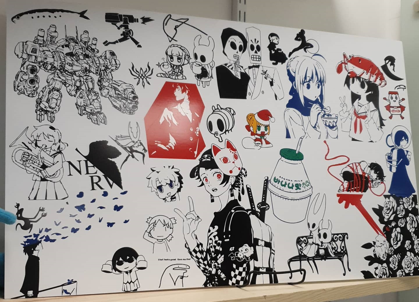 Sticker board I made a while back. I thought it was cool!